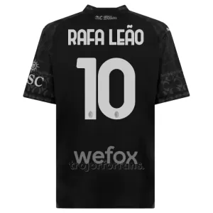 AC Milan Rafael Leão 10 Fjärdetröja 2023/24 Svart