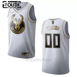 Milwaukee Bucks Baskettröja Golden Edition Swingman Barn Vit