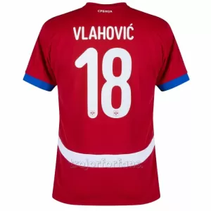 Serbien Dušan Vlahovic 18 Hemmatröja EM 2024