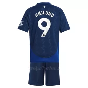 Manchester United Rasmus Højlund 9 Bortatröja Barn 2024/25