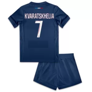 Paris Saint-Germain Kvaratskhelia 7 Hemmatröja Barn 2024/25