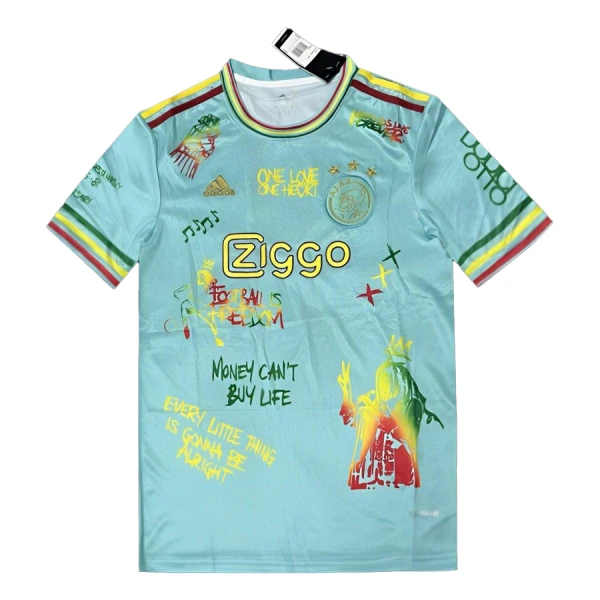 Ajax Amsterdam x Bob Marley Tröja 2024/25 Blå Ajax Amsterdam x Bob Marley Tröja 2024/25 Blå