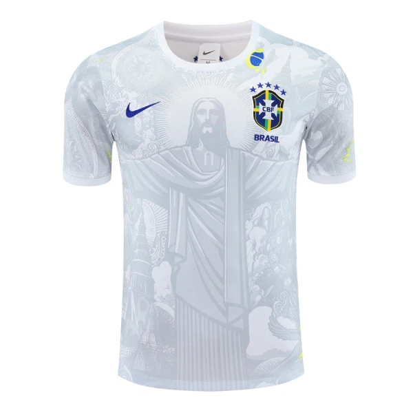 Brasilien Tröja 2024/25 Vit Speciell Brasilien Tröja 2024/25 Vit Speciell