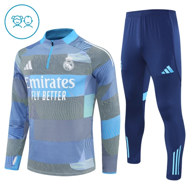 Real Madrid Träningströjasats Barn 2025/26 Blå Real Madrid Träningströjasats Barn 2025/26 Blå