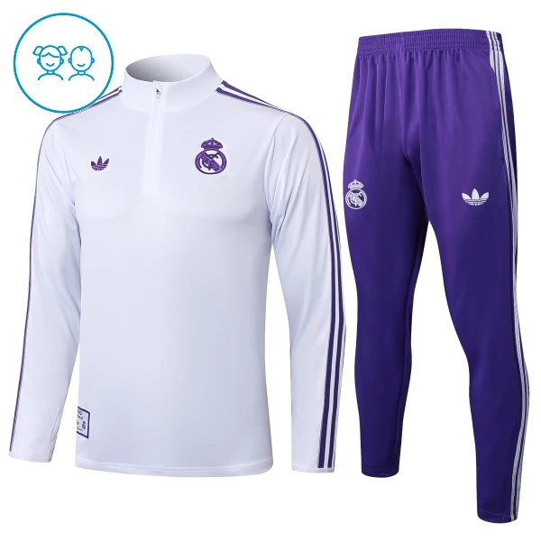 Real Madrid Träningströjasats Barn 2025/26 Vit Real Madrid Träningströjasats Barn 2025/26 Vit