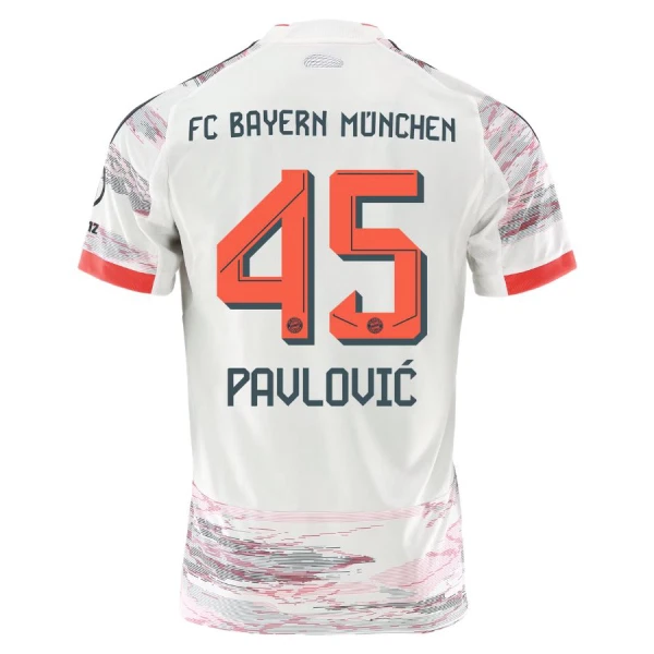 FC Bayern München Aleksandar Pavlovic 45 Bortatröja 2025/26 FC Bayern München Aleksandar Pavlovic 45 Bortatröja 2025/26