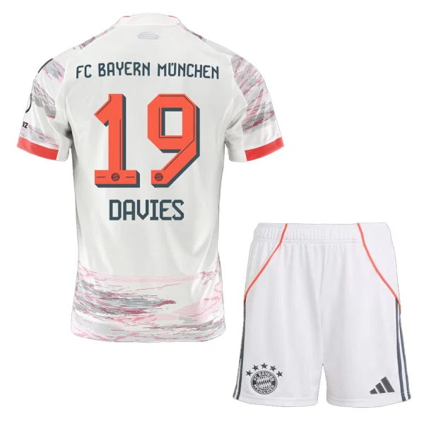 FC Bayern München Alphonso Davies 19 Bortatröja Barn 2025/26 FC Bayern München Alphonso Davies 19 Bortatröja Barn 2025/26