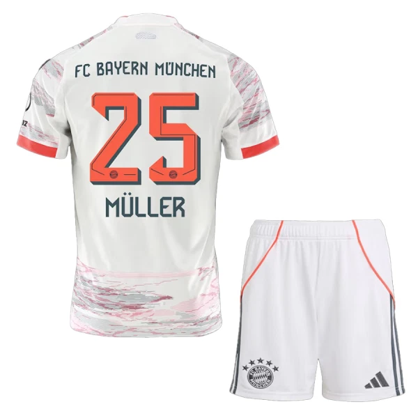 FC Bayern München Thomas Müller 25 Bortatröja Barn 2025/26 FC Bayern München Thomas Müller 25 Bortatröja Barn 2025/26