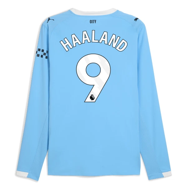 Manchester City Erling Haaland 9 Hemmatröja 2025/26 Långärmad Manchester City Erling Haaland 9 Hemmatröja 2025/26 Långärmad