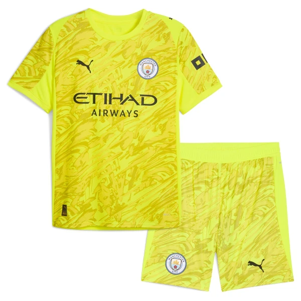 Manchester City Målvakt Tröja Barn 2025/26 Gul Manchester City Målvakt Tröja Barn 2025/26 Gul