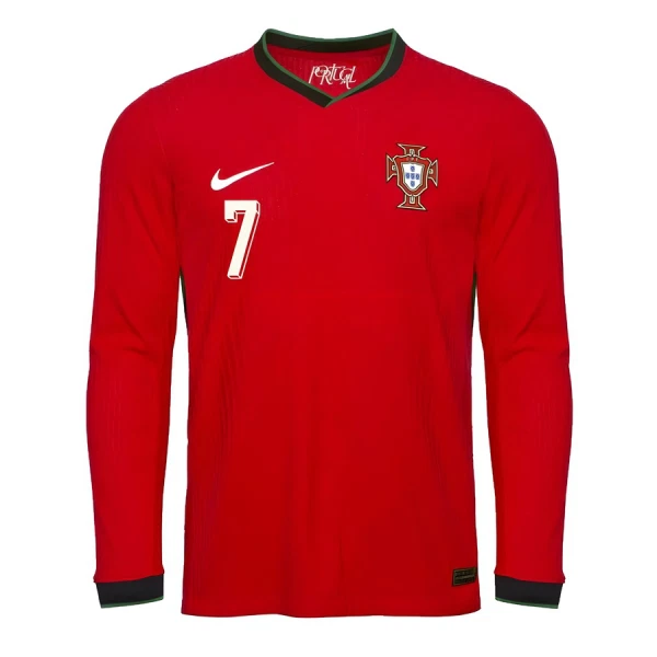 Portugal Cristiano Ronaldo 7 Hemmatröja 2025 Långärmad