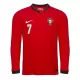 Portugal Cristiano Ronaldo 7 Hemmatröja 2025 Långärmad