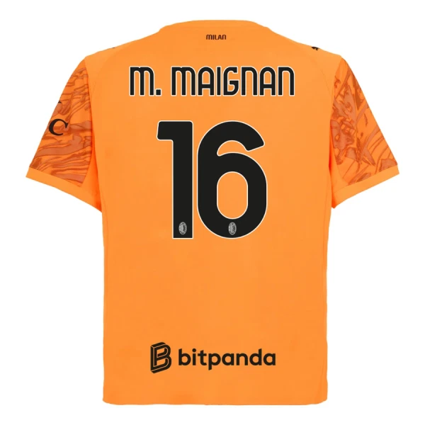 AC Milan M. Maignan 16 Målvakt Tröja 2025/26 Orange AC Milan M. Maignan 16 Målvakt Tröja 2025/26 Orange