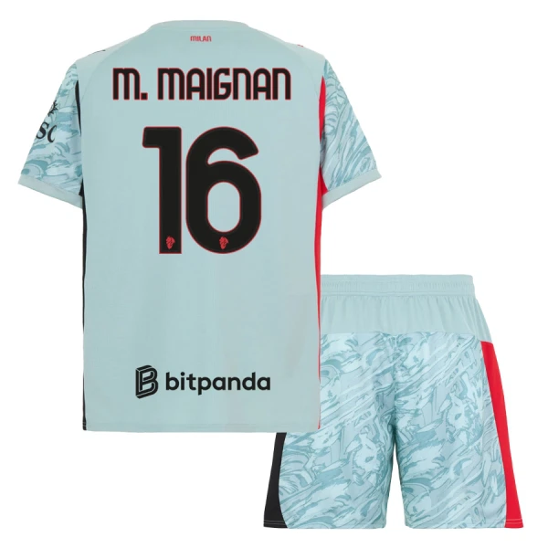 AC Milan M. Maignan 16 Målvakt Tröja Barn 2025/26 Blå AC Milan M. Maignan 16 Målvakt Tröja Barn 2025/26 Blå