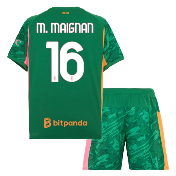 AC Milan M. Maignan 16 Målvakt Tröja Barn 2025/26 Grön AC Milan M. Maignan 16 Målvakt Tröja Barn 2025/26 Grön
