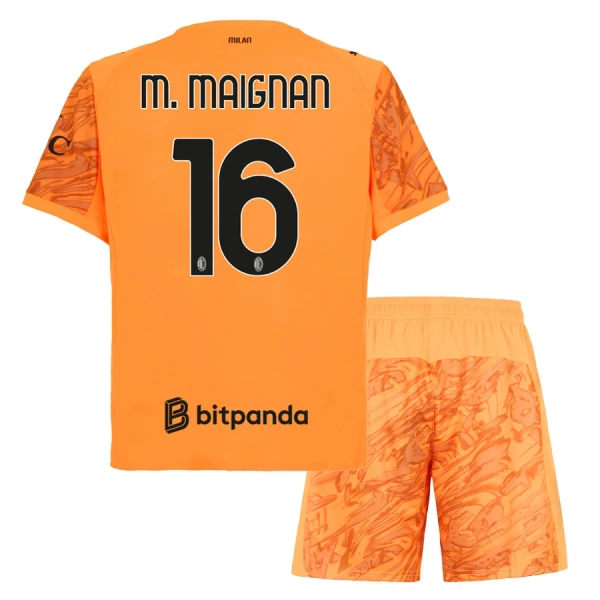 AC Milan M. Maignan 16 Målvakt Tröja Barn 2025/26 Orange AC Milan M. Maignan 16 Målvakt Tröja Barn 2025/26 Orange