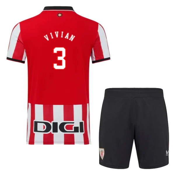 Athletic Bilbao Vivian 3 Hemmatröja Barn 2025/26 Athletic Bilbao Vivian 3 Hemmatröja Barn 2025/26