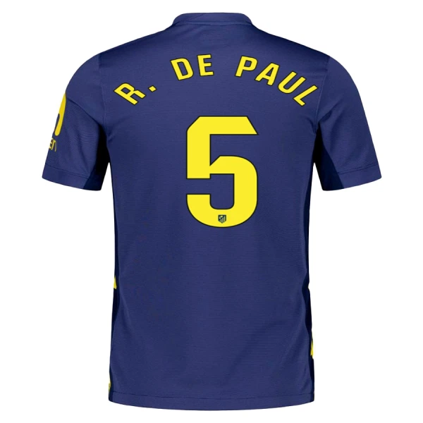 Atlético Madrid Rodrigo de Paul 5 Bortatröja 2025/26 Atlético Madrid Rodrigo de Paul 5 Bortatröja 2025/26