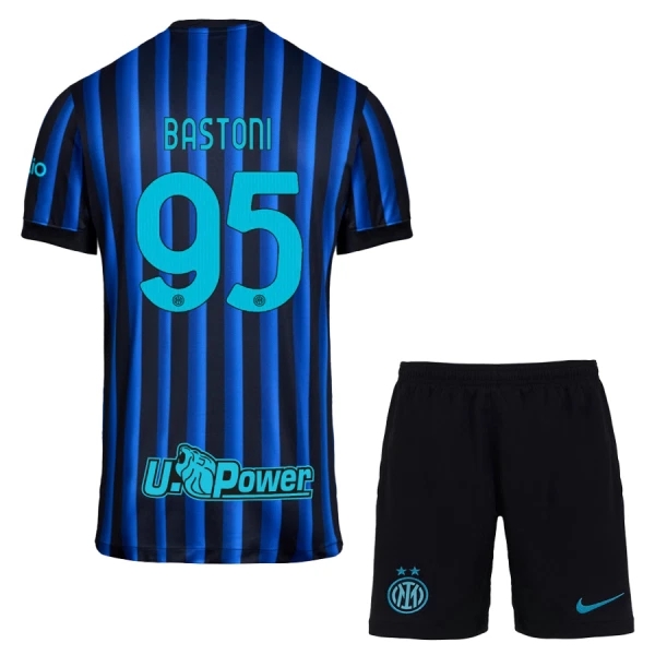 Inter Milan Bastoni 95 Hemmatröja Barn 2025/26 Inter Milan Bastoni 95 Hemmatröja Barn 2025/26