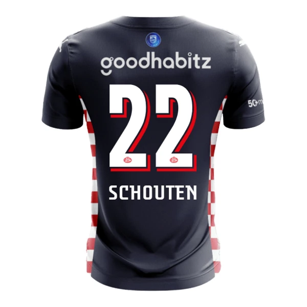 PSV Eindhoven Schouten 22 Bortatröja 2025/26 PSV Eindhoven Schouten 22 Bortatröja 2025/26