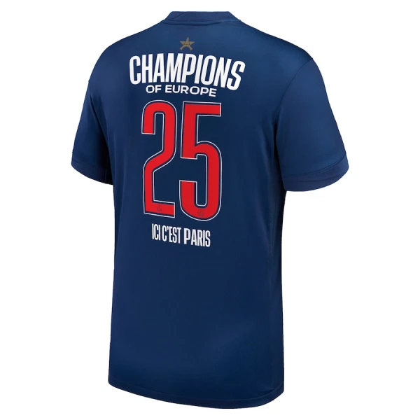 Paris Saint-Germain 1 Star Champions of Europe Hemmatröja Barn 2024/25