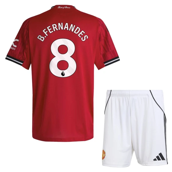 Manchester United Bruno Fernandes 8 Hemmatröja Barn 2025/26 Manchester United Bruno Fernandes 8 Hemmatröja Barn 2025/26
