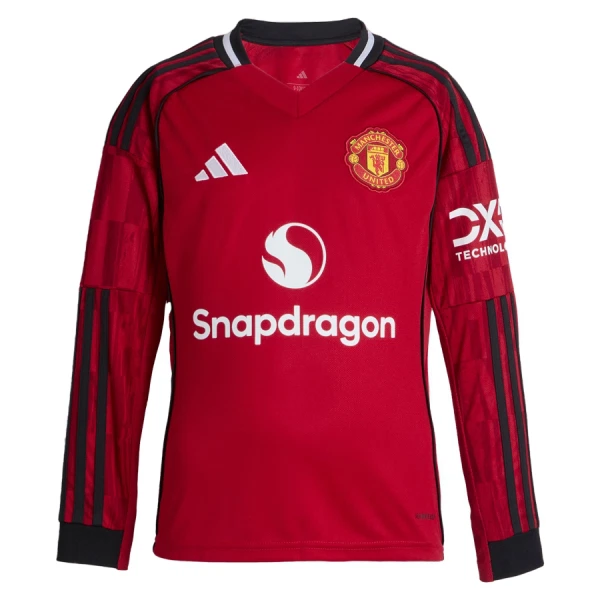 Manchester United Hemmatröja 2025/26 Långärmad Manchester United Hemmatröja 2025/26 Långärmad