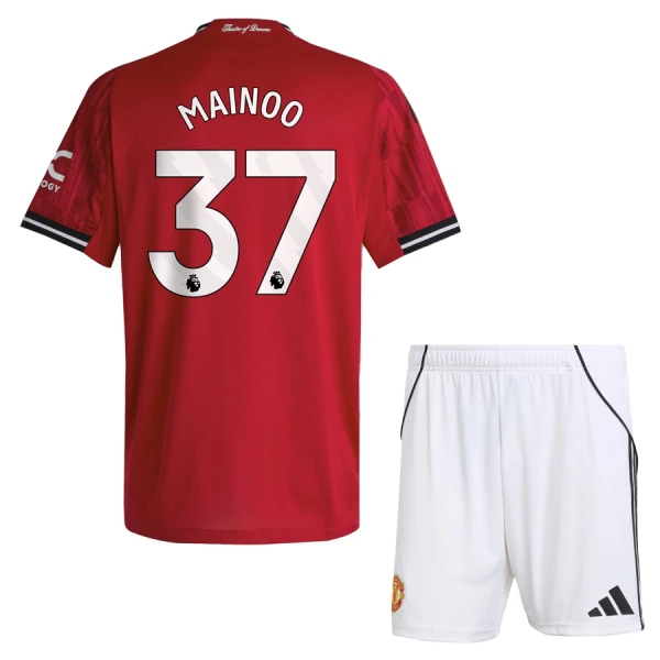 Manchester United Kobbie Mainoo 37 Hemmatröja Barn 2025/26 Manchester United Kobbie Mainoo 37 Hemmatröja Barn 2025/26