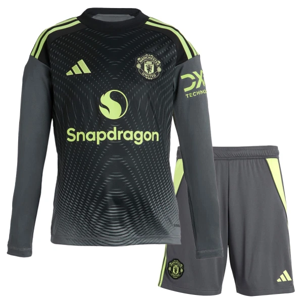 Manchester United Målvakt Hemmatröja Barn 2025/26 Långärmad Manchester United Målvakt Hemmatröja Barn 2025/26 Långärmad