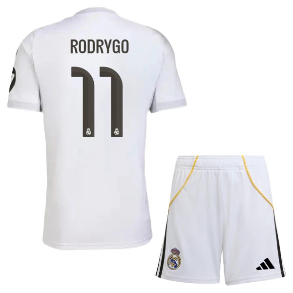 Real Madrid Rodrygo Goes 11 Hemmatröja Barn 2025/26 Real Madrid Rodrygo Goes 11 Hemmatröja Barn 2025/26