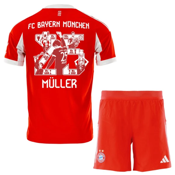 FC Bayern München Thomas Müller 25 Hemmatröja Barn 2025/26 Speciell FC Bayern München Thomas Müller 25 Hemmatröja Barn 2025/26 Speciell