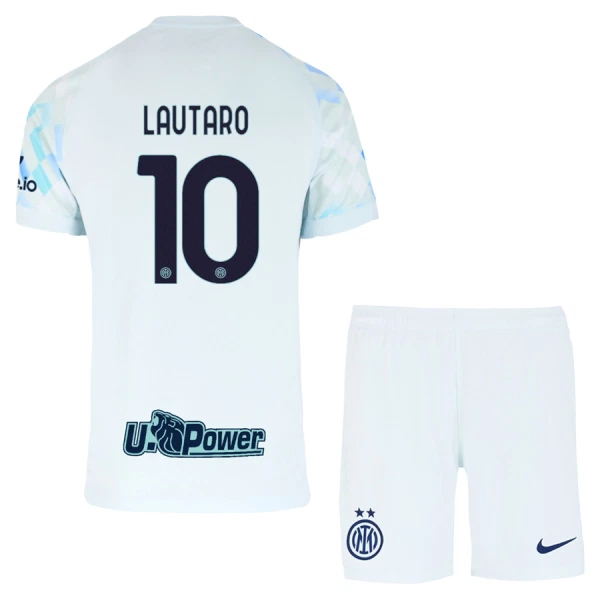 Inter Milan Lautaro Martínez 10 Bortatröja Barn 2025/26 Inter Milan Lautaro Martínez 10 Bortatröja Barn 2025/26