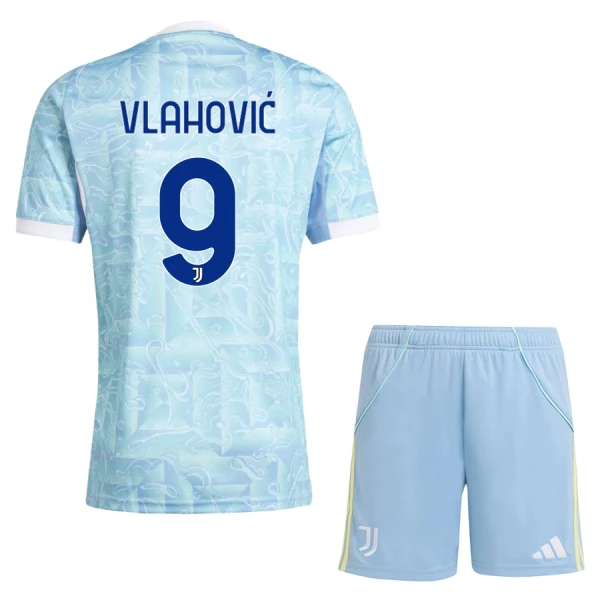 Juventus Dušan Vlahovic 9 Bortatröja Barn 2025/26 Juventus Dušan Vlahovic 9 Bortatröja Barn 2025/26