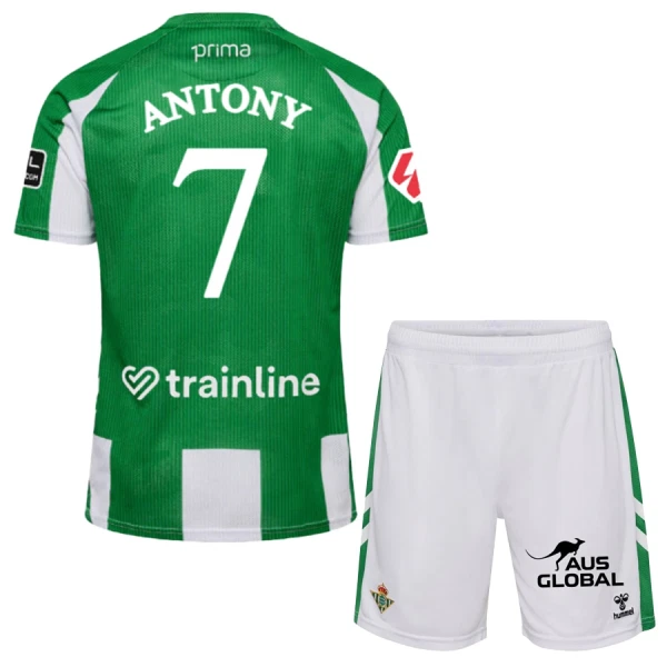 Real Betis Antony 7 Hemmatröja Barn 2025/26 Real Betis Antony 7 Hemmatröja Barn 2025/26