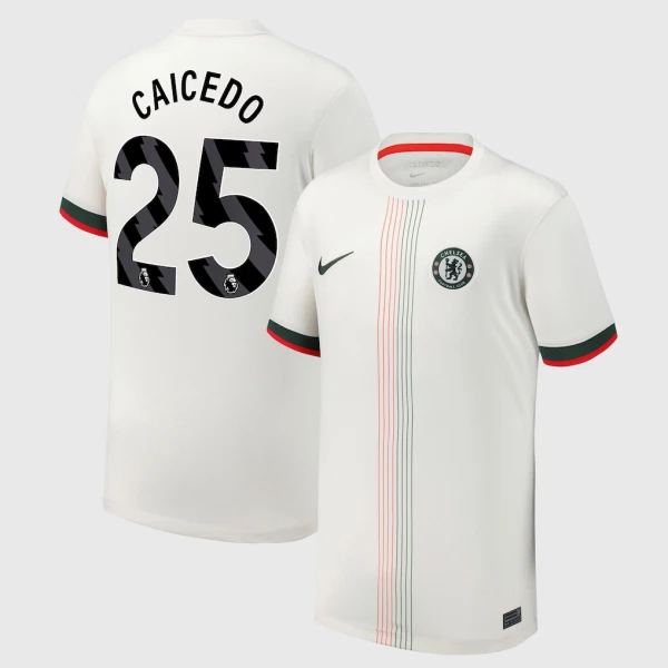 Chelsea Moisés Caicedo 25 Bortatröja 2025/26 Chelsea Moisés Caicedo 25 Bortatröja 2025/26