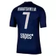 Paris Saint-Germain Kvaratskhelia 7 Hemmatröja 2025/26