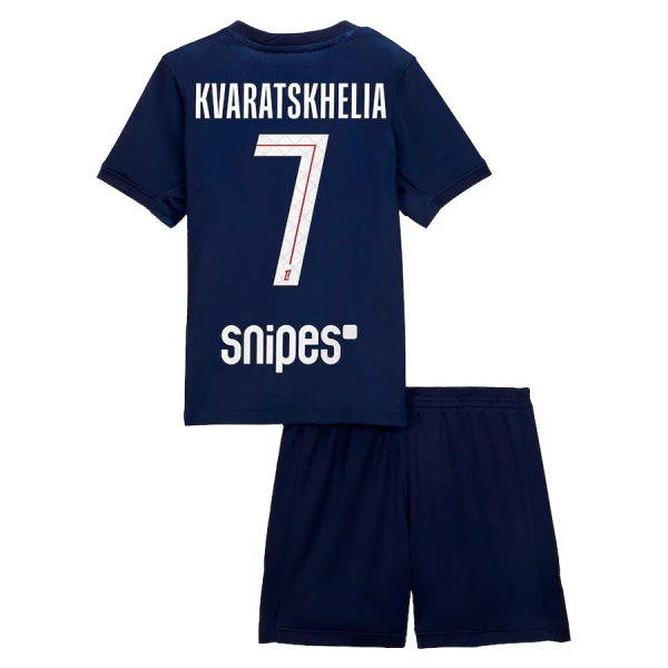 Paris Saint-Germain Kvaratskhelia 7 Hemmatröja Barn 2025/26 Paris Saint-Germain Kvaratskhelia 7 Hemmatröja Barn 2025/26