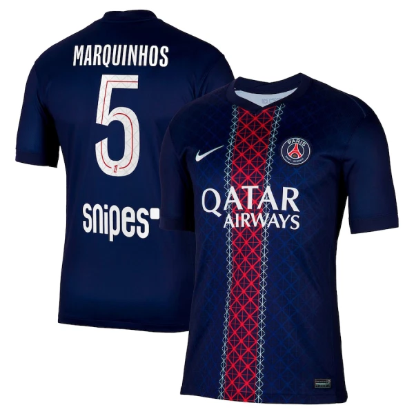 Paris Saint-Germain Marquinhos 5 Hemmatröja 2025/26 Paris Saint-Germain Marquinhos 5 Hemmatröja 2025/26