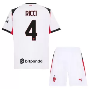 AC Milan Ricci 4 Bortatröja Barn 2025/26