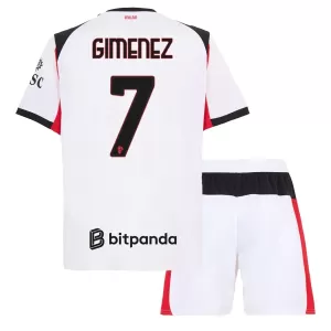 AC Milan Santiago Gimenez 7 Bortatröja Barn 2025/26