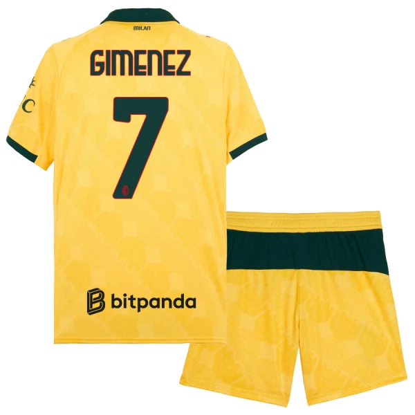 AC Milan Santiago Gimenez 7 Tredjetröja Barn 2025/26 AC Milan Santiago Gimenez 7 Tredjetröja Barn 2025/26