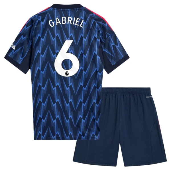 Arsenal Gabriel 6 Bortatröja Barn 2025/26