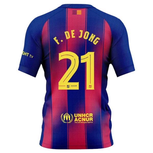 FC Barcelona Frenkie de Jong 21 Hemmatröja Barn 2025/26