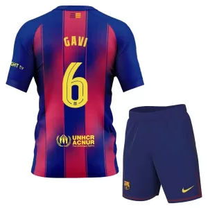 FC Barcelona Gavi 6 Hemmatröja Barn 2025/26