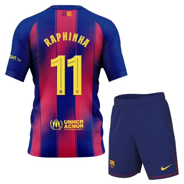 FC Barcelona Raphinha 11 Hemmatröja Barn 2025/26 FC Barcelona Raphinha 11 Hemmatröja Barn 2025/26