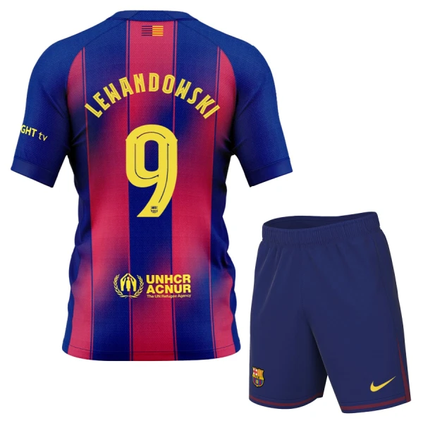 FC Barcelona Robert Lewandowski 9 Hemmatröja Barn 2025/26 FC Barcelona Robert Lewandowski 9 Hemmatröja Barn 2025/26