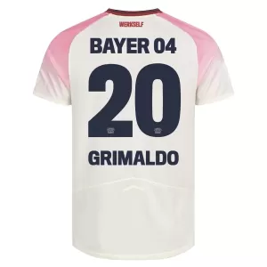 Bayer 04 Leverkusen Alejandro Grimaldo 20 Bortatröja 2025/26 Bayer 04 Leverkusen Alejandro Grimaldo 20 Bortatröja 2025/26