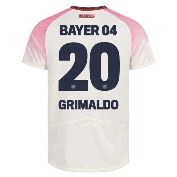 Bayer 04 Leverkusen Alejandro Grimaldo 20 Bortatröja Barn 2025/26