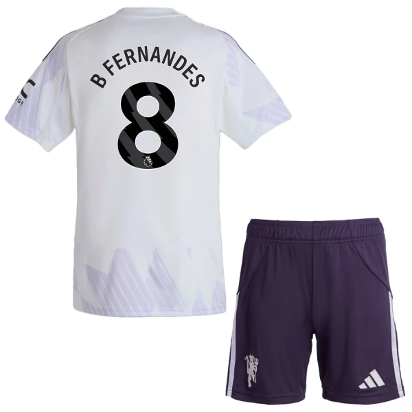 Manchester United Bruno Fernandes 8 Bortatröja Barn 2025/26