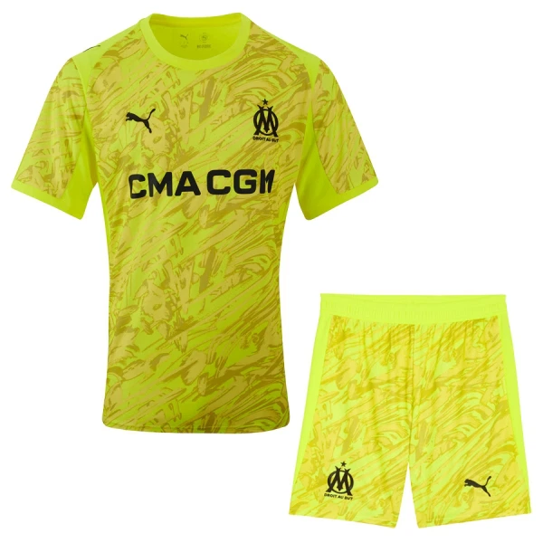 Olympique Marseille Målvakt Tröja Barn 2025/26 Gul Olympique Marseille Målvakt Tröja Barn 2025/26 Gul